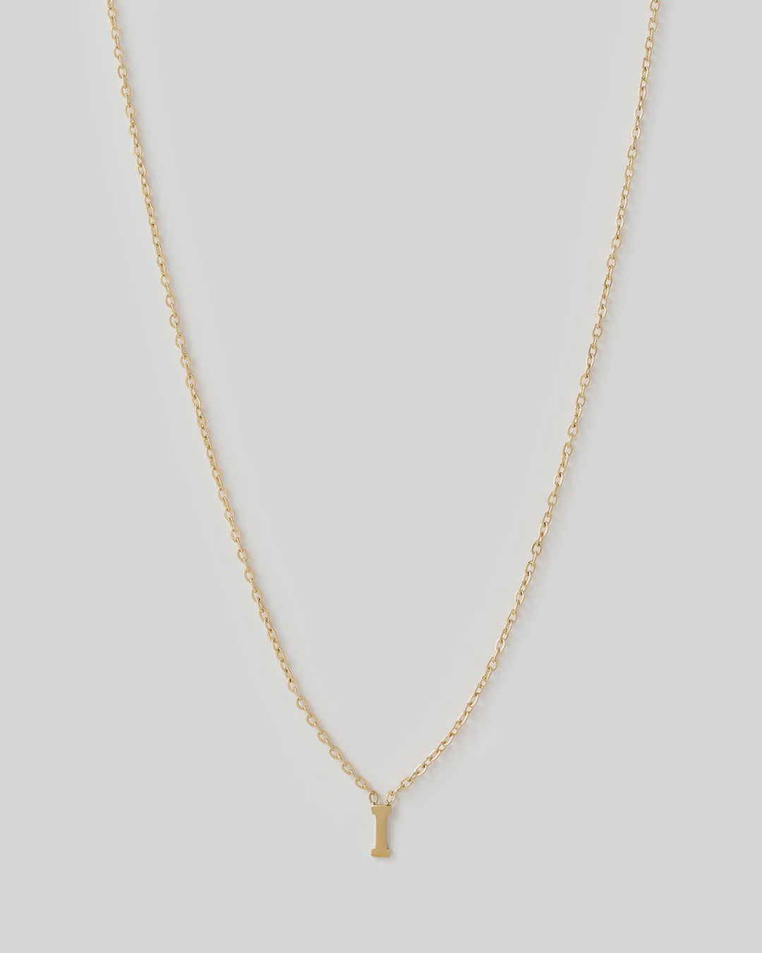 Arms Of Eve Mini Initial Gold Necklace - I