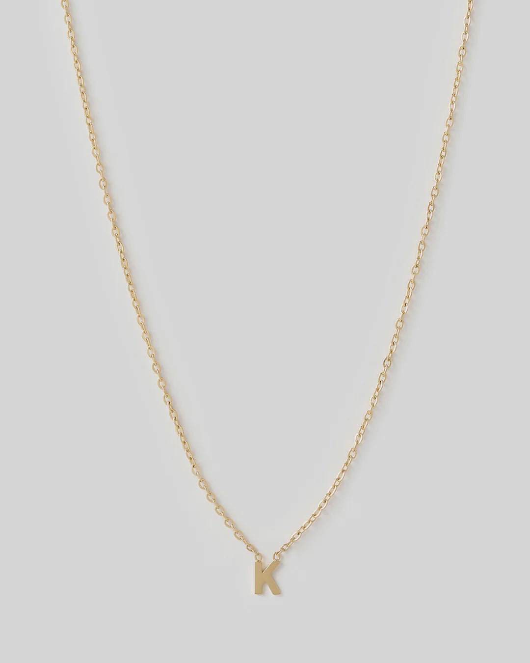 Arms Of Eve Mini Initial Gold Necklace - K