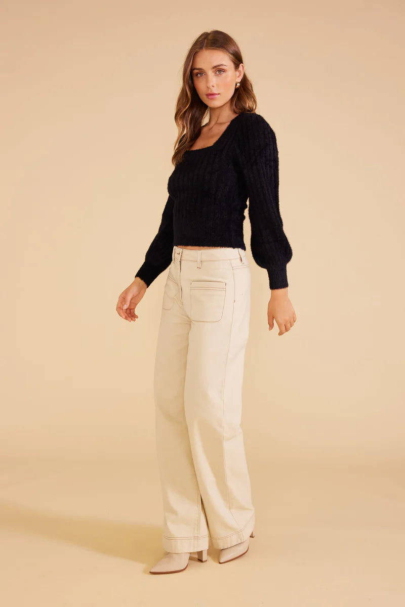 Minkpink Molly Knit Jumper - Black