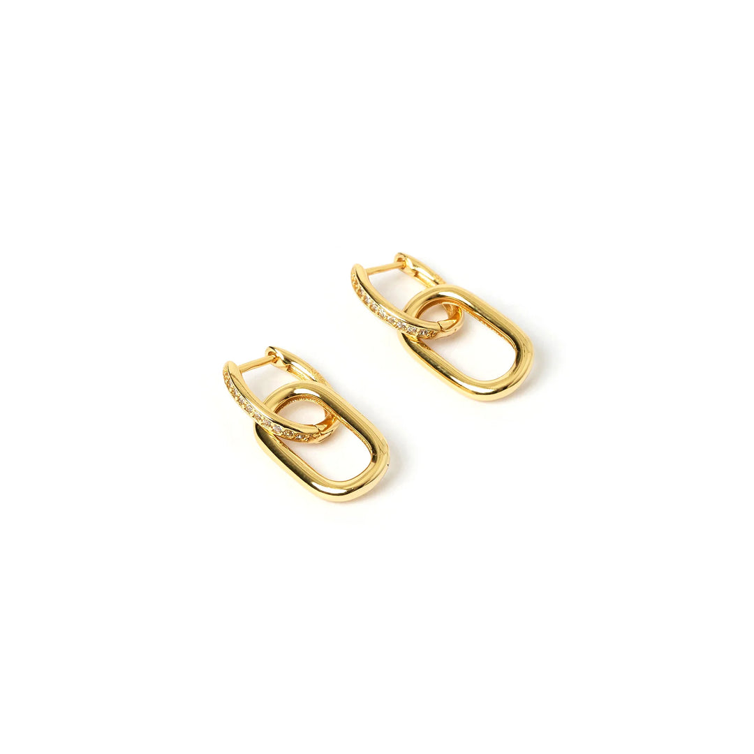 Arms Of Eve Molly Zircon Gold Earrings