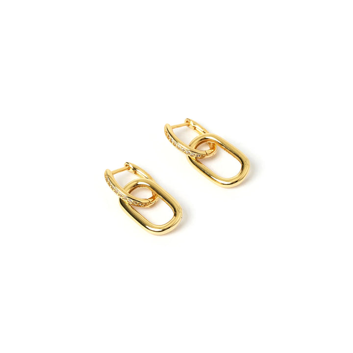 Arms Of Eve Molly Zircon Gold Earrings