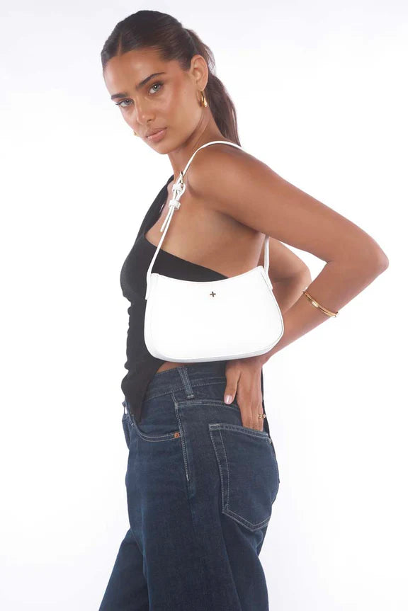 Peta + Jain Mood Shoulder Bag - White Pebble/Gold