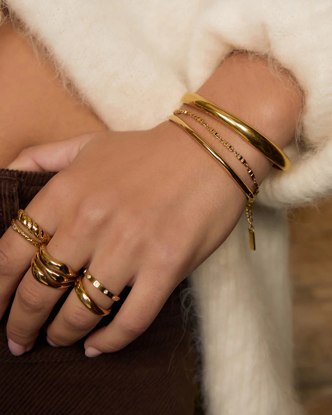 Arms Of Eve Fenix Gold Cuff