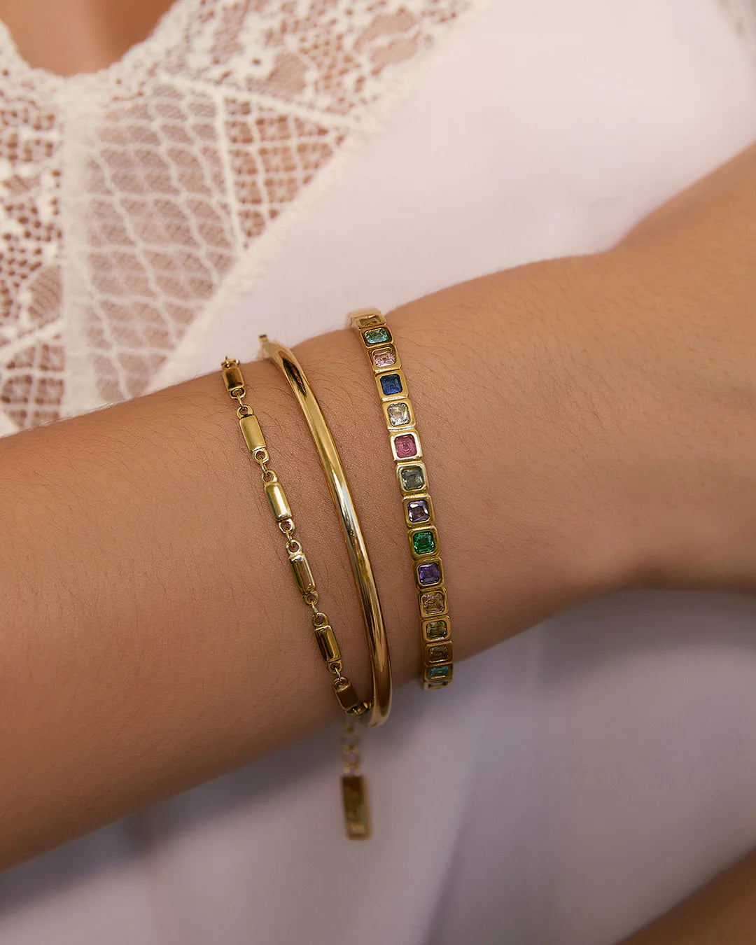 Arms Of Eve Quinn Gold Cuff - Multi