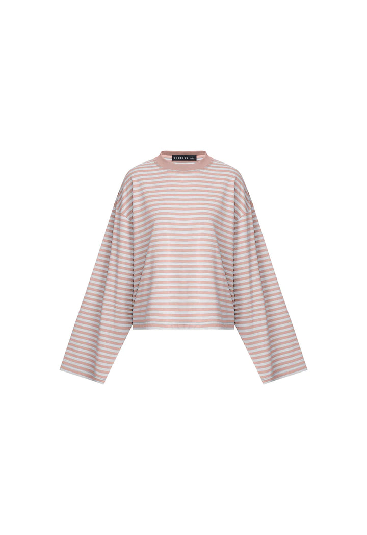 Lioness Bloom Long Sleeve - Muted Pastels Stripe