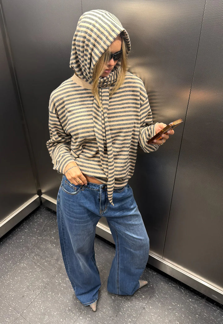 Lioness Olsen Knit - Slate Stripe