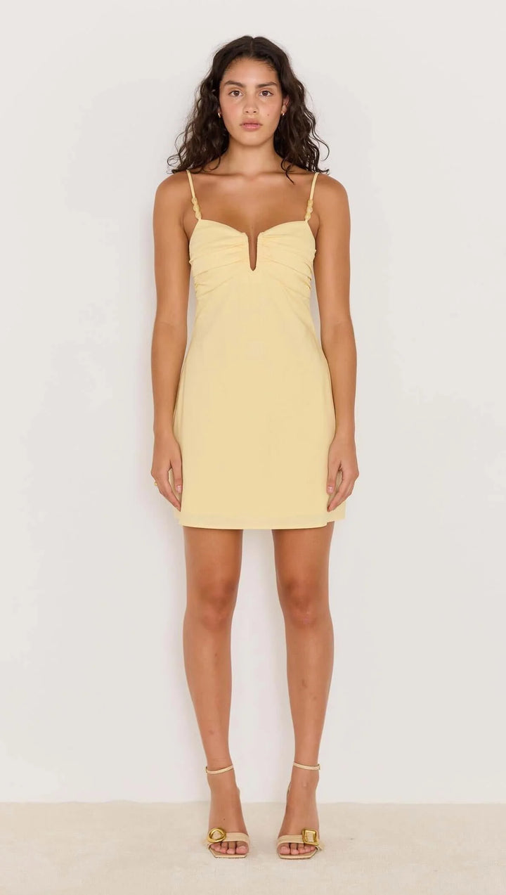 MinkPink Gigi Mini Dress - Butter
