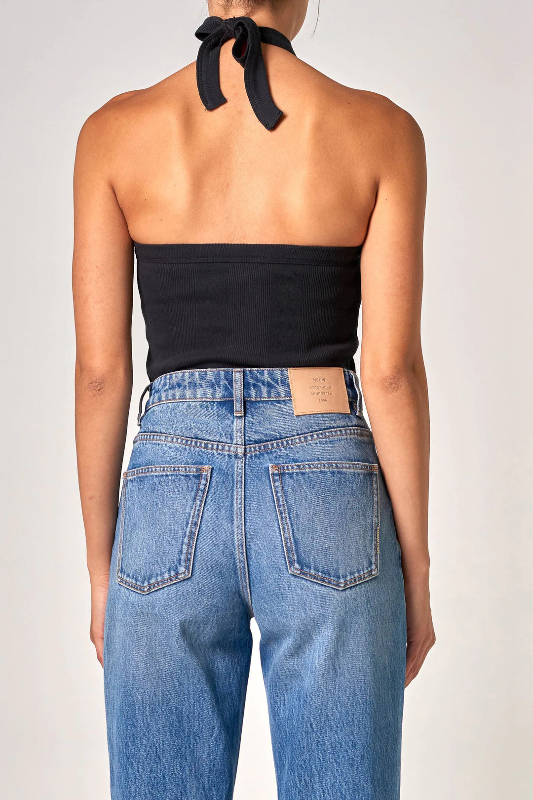 Neuw Denim Frenchie Halter Top - Black