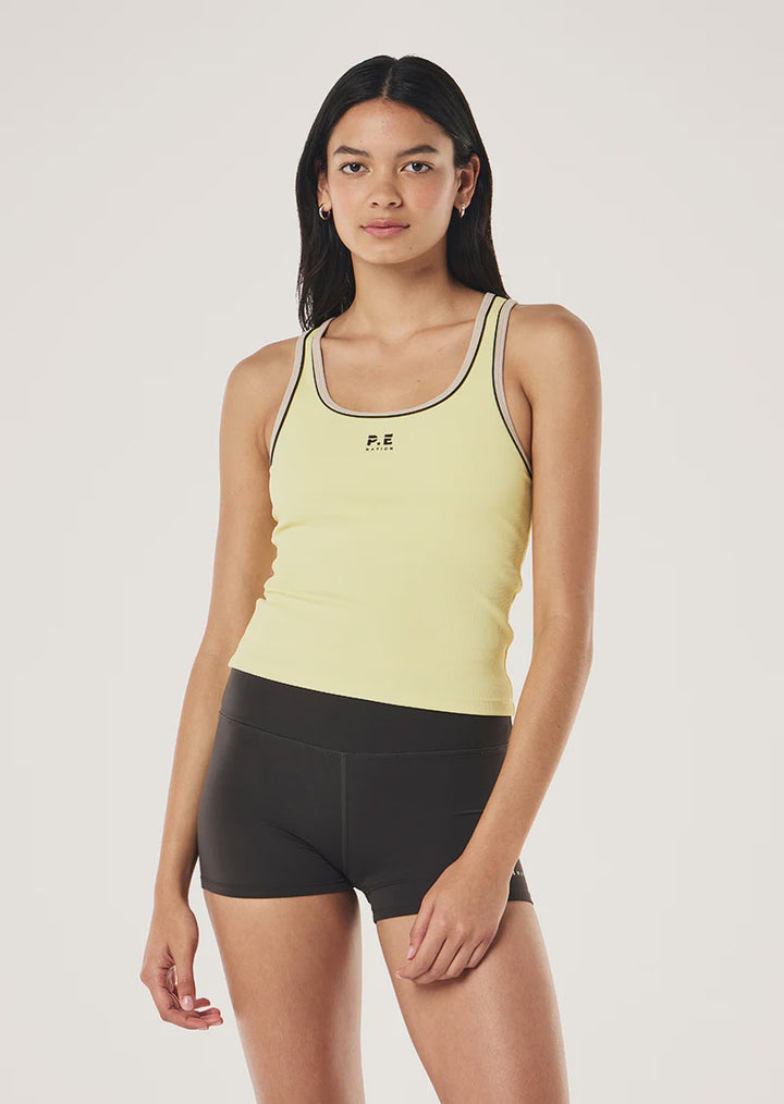P.E Natin Nexus Rib Tank - Lemonade