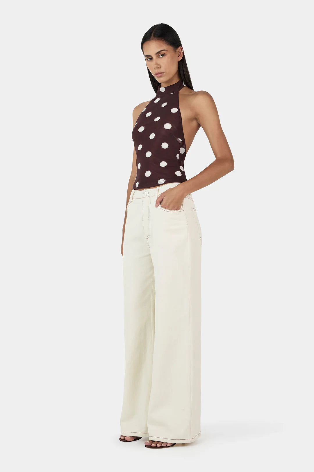 Ownley Nola Halter Top - Pinot Polka