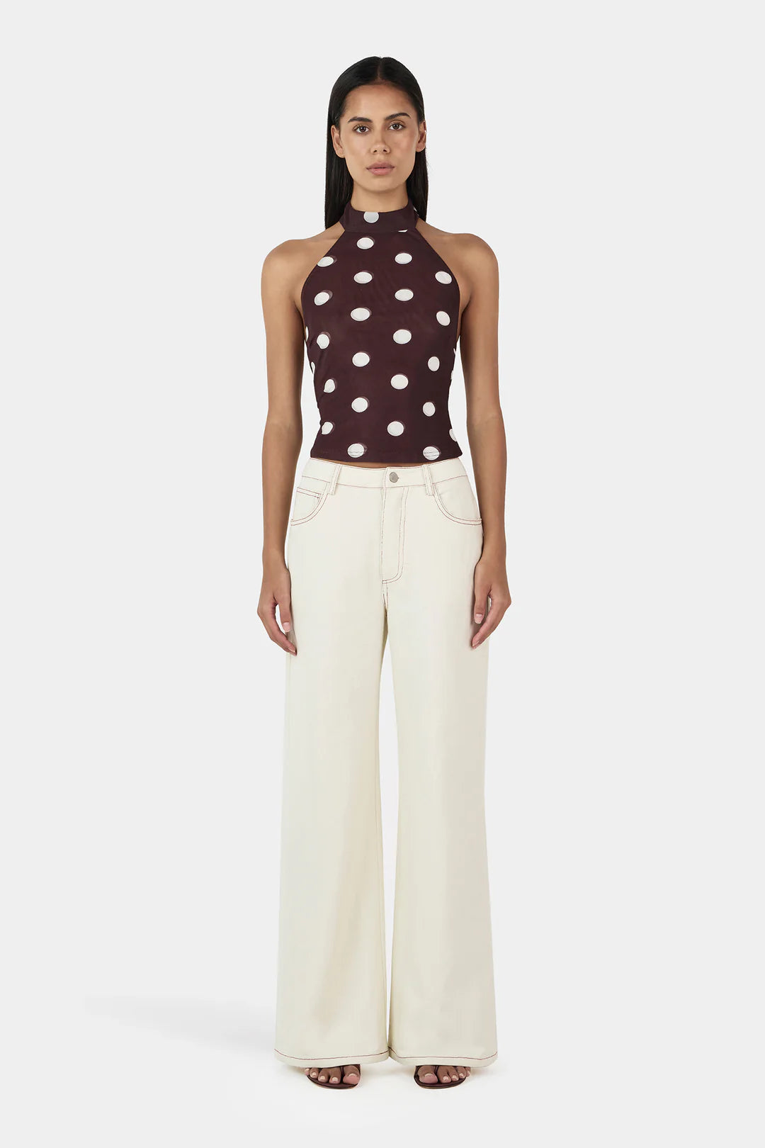 Ownley Nola Halter Top - Pinot Polka