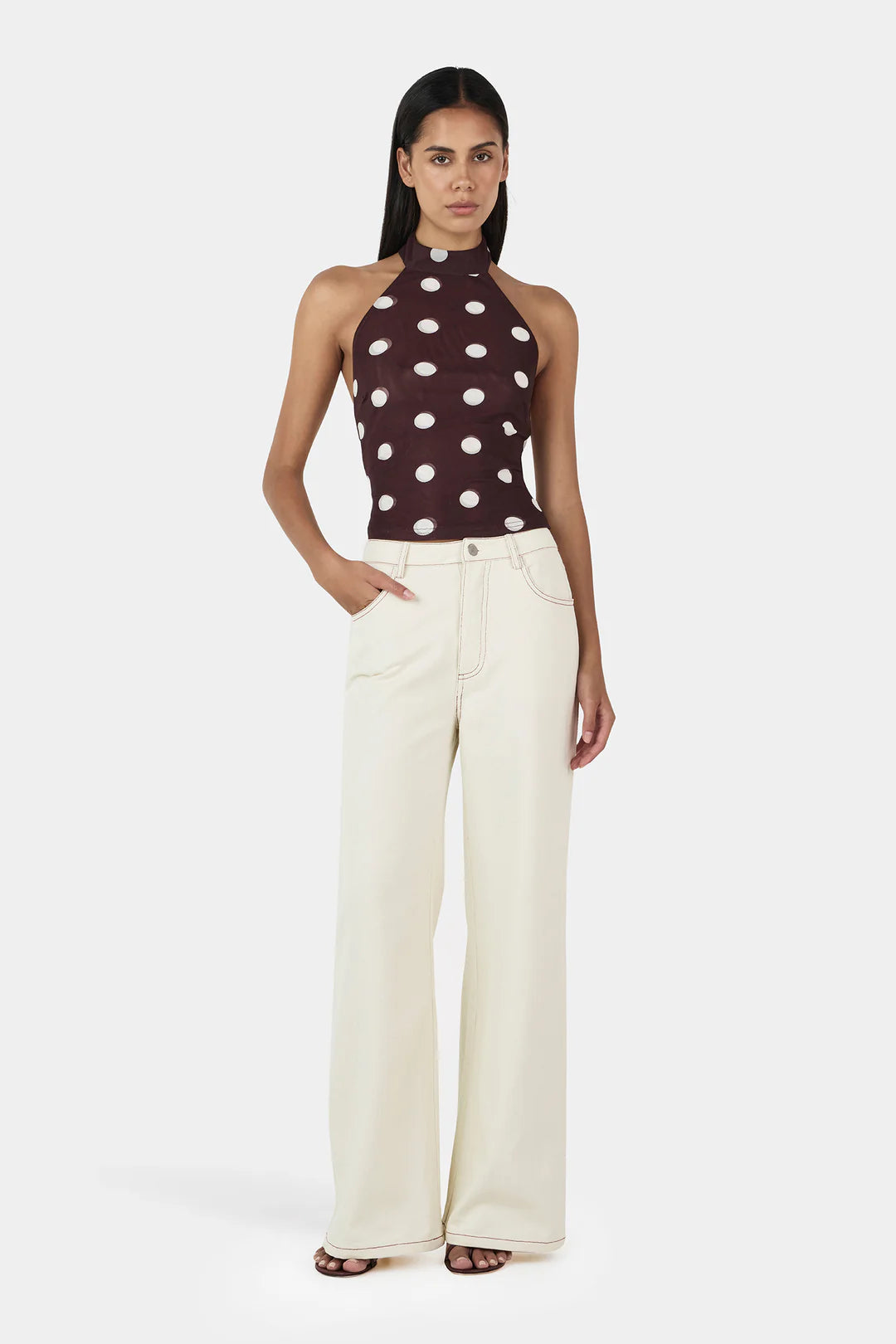 Ownley Nola Halter Top - Pinot Polka