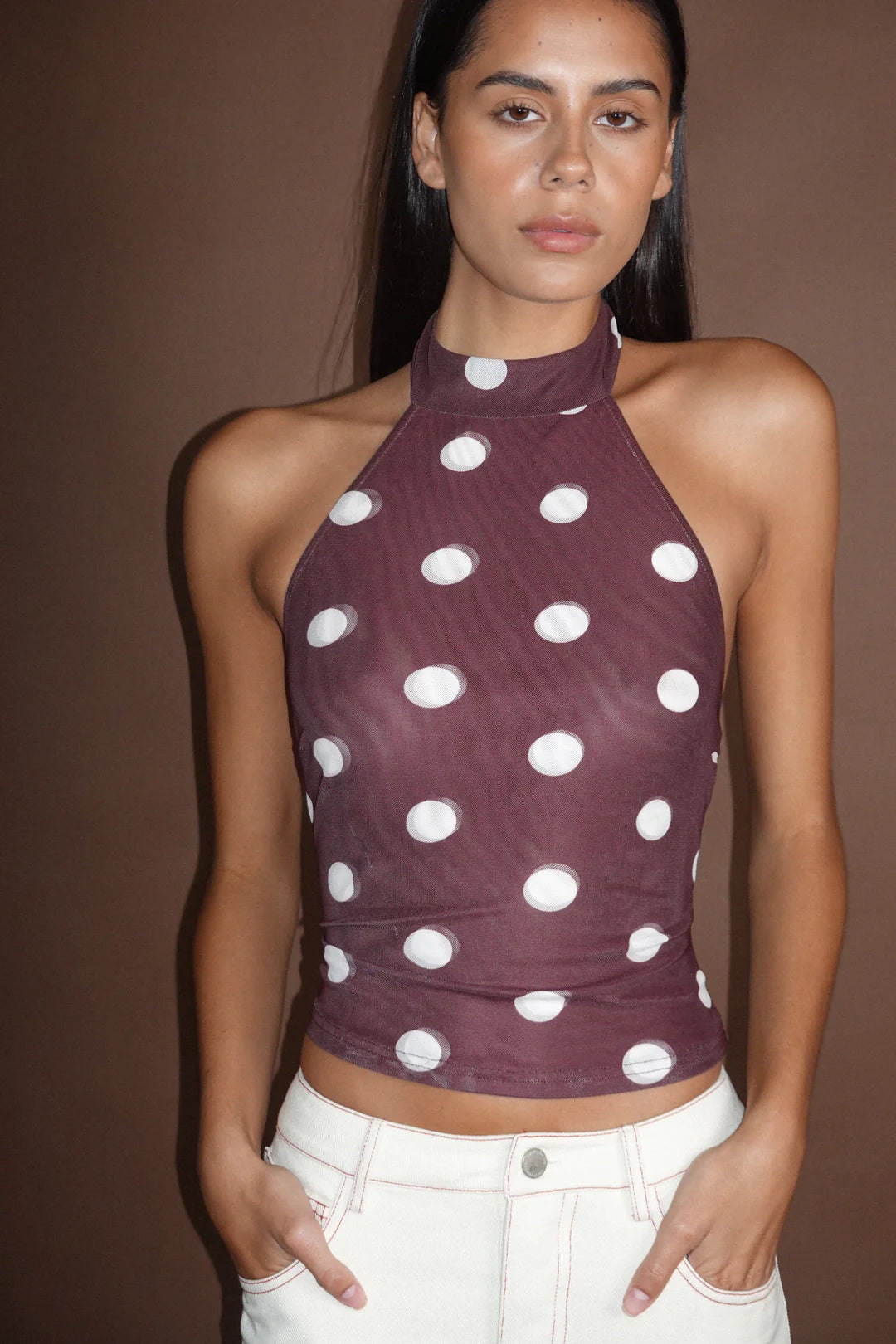 Ownley Nola Halter Top - Pinot Polka