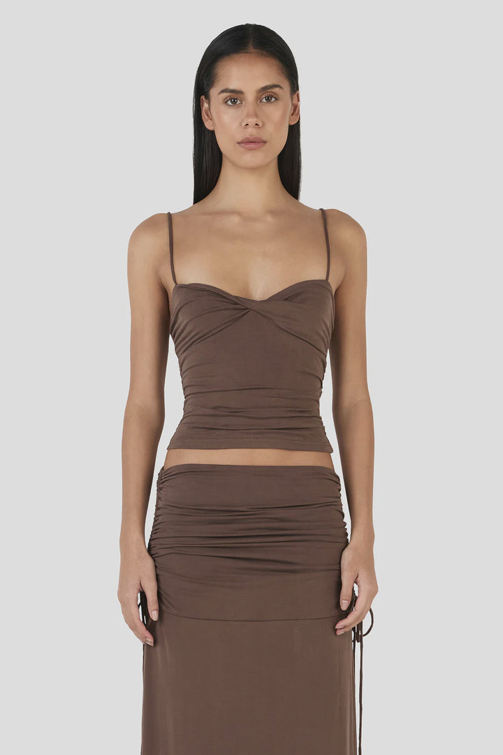Ownley Norina Top-Chocolate