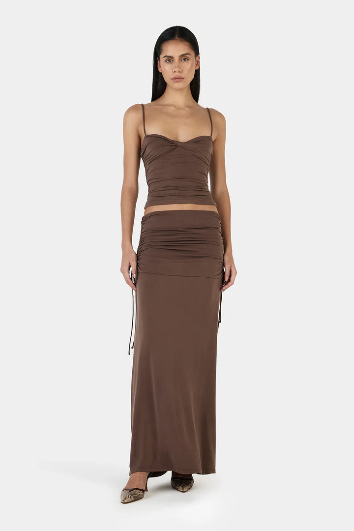 Ownley Norina Top-Chocolate