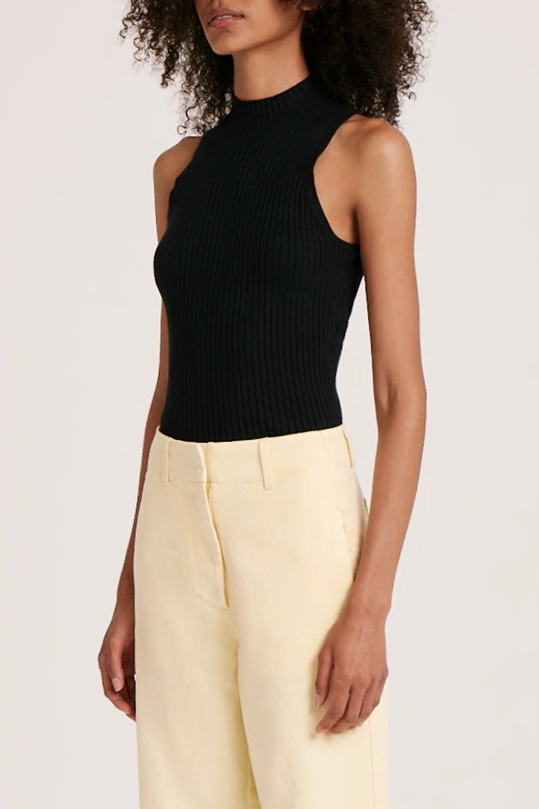 Nude Lucy Onda Knit Tank - Black