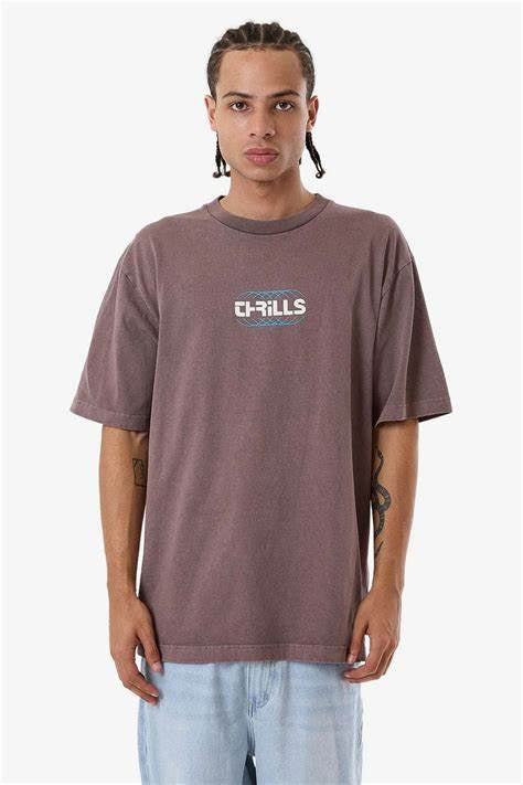 Thrills Evolution Oversize Fit Tee- Sparrow