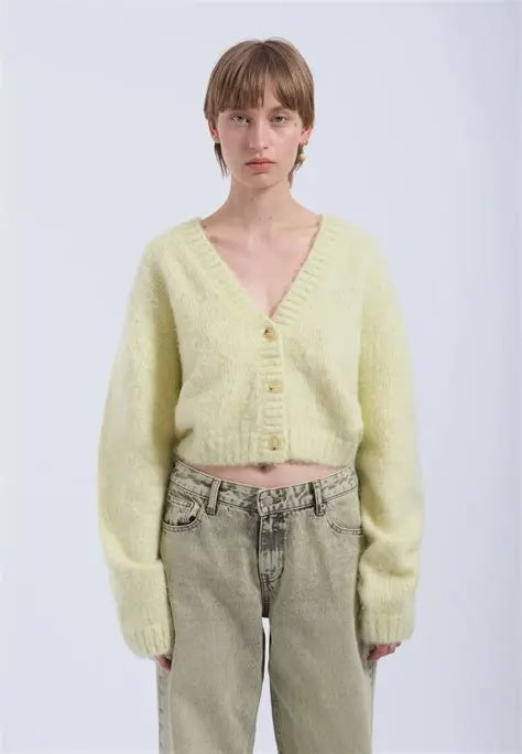 Dr Denim Ethel Hoodie - Washed Light Yellow