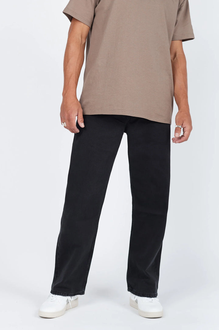 Dr Denim Omar Baggy Jean - Worn Black