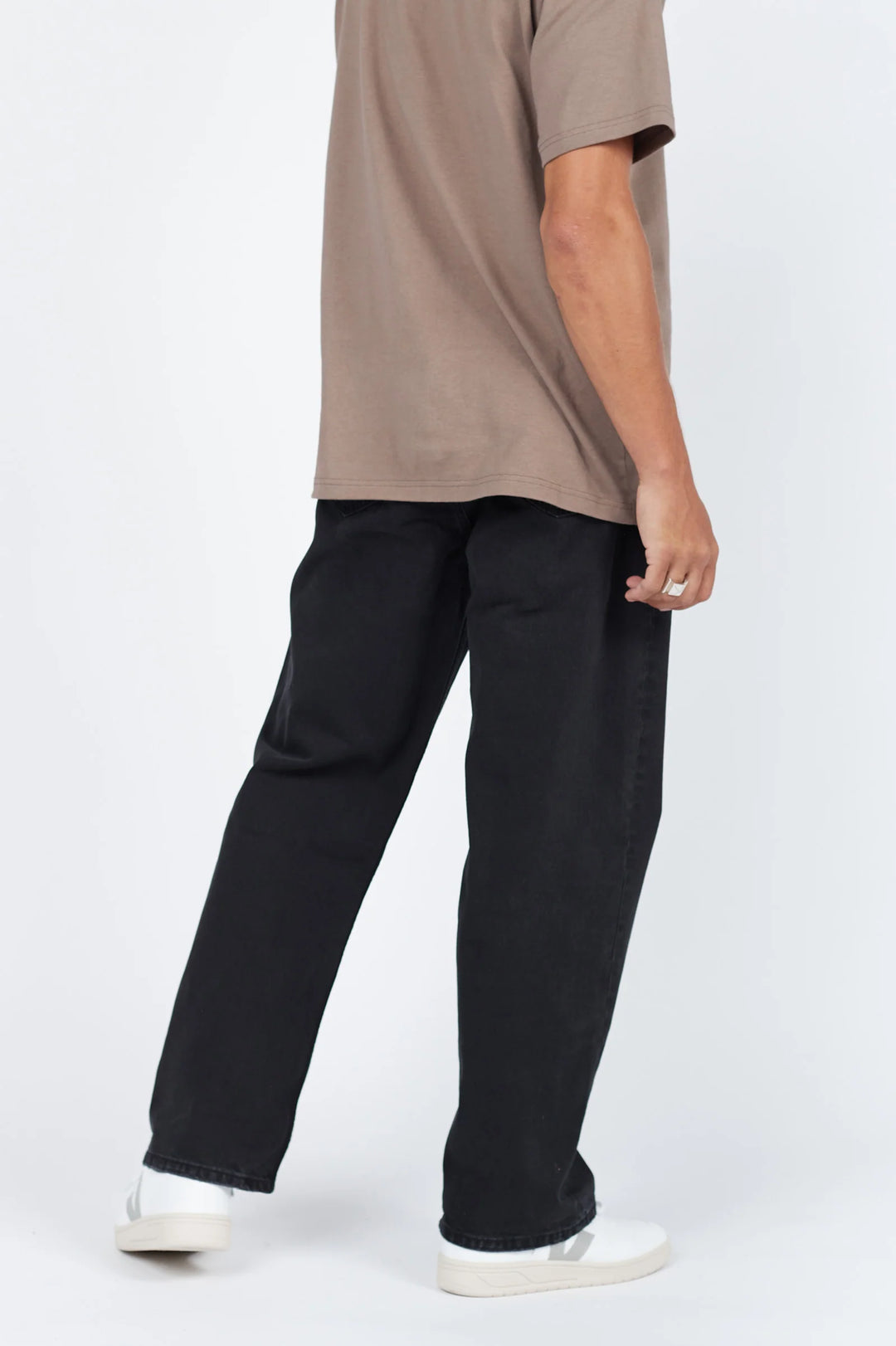 Dr Denim Omar Baggy Jean - Worn Black