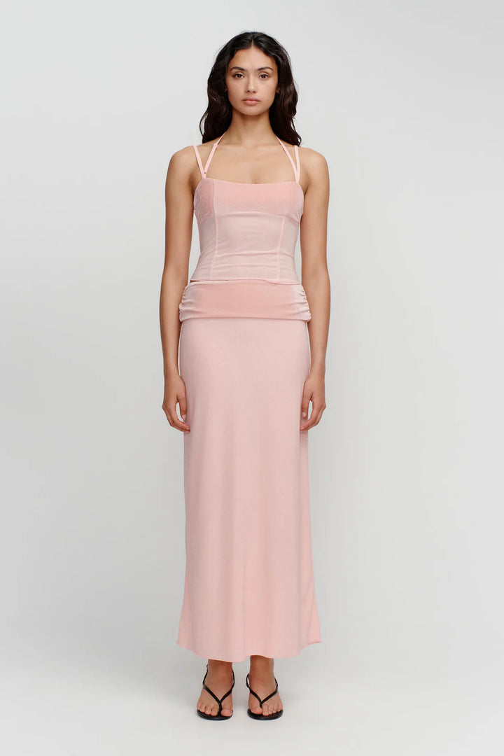 Ownley Opal Contrast Top - Ballerina