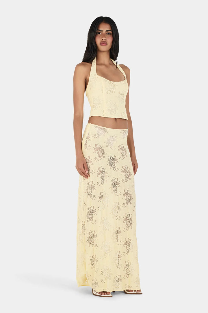 Ownley Gem Lace Top - Butter