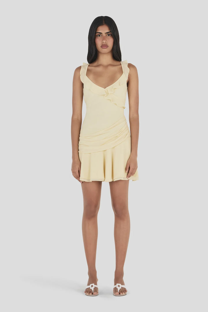 Ownley Whitney Mini Dress - Butter Yellow