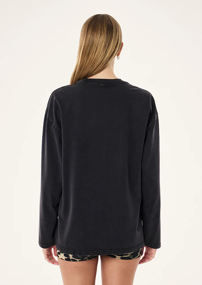 P.E Nation Oversized LS Tee - Washed Black