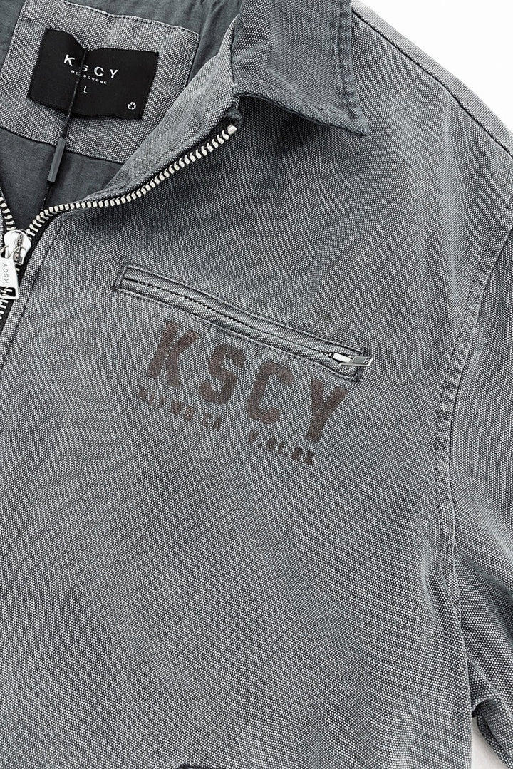 Kiss Chacey Ogmios Zipped Worker Jacket - Pigment Charcoal