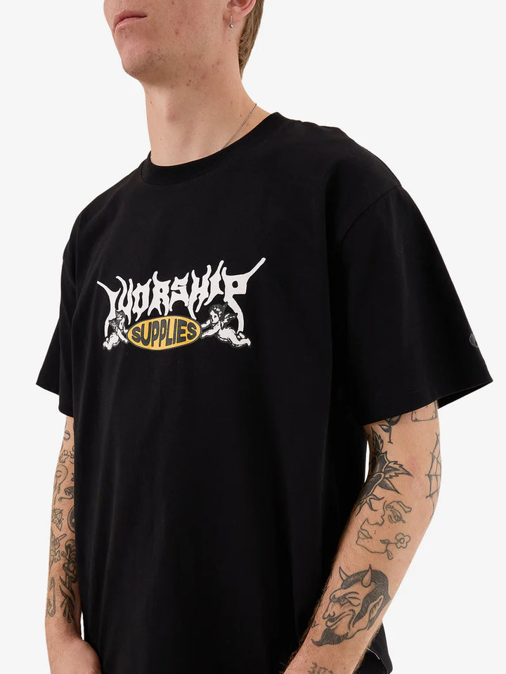 Worship Supplies Messenger Tee - Black