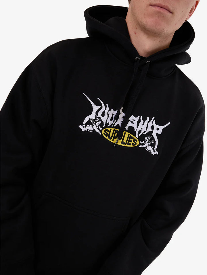 Worship Supplies Messenger Pull Over Hood - Black