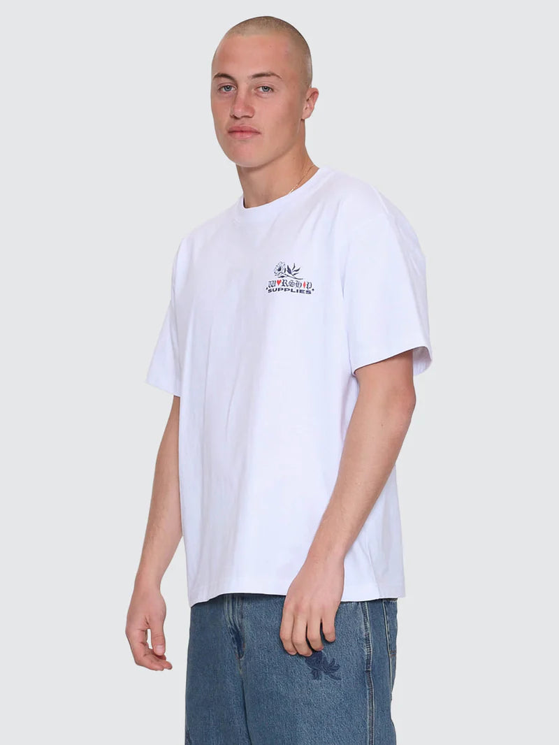 Worship Supplies Scratch Tee - White