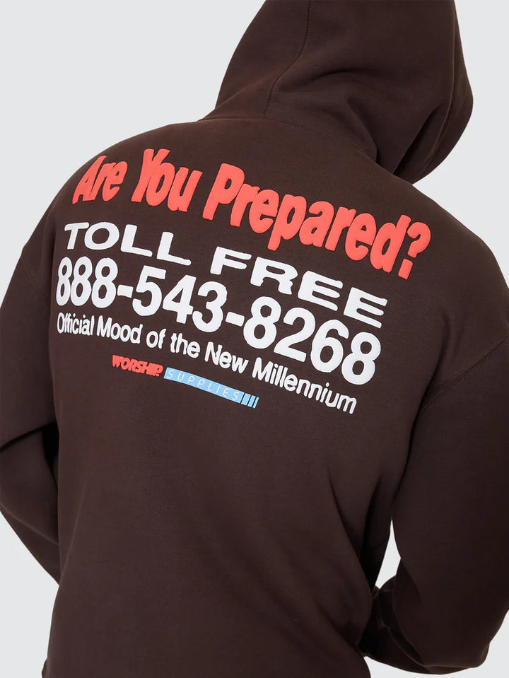 Worship Preparation Pullover Hood - Ganache