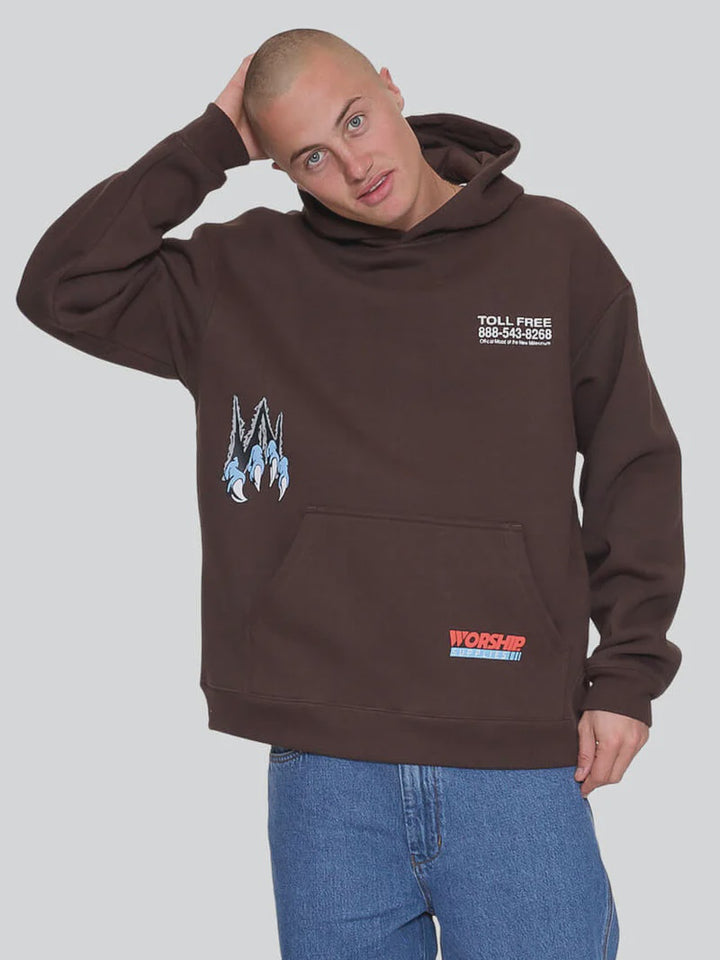 Worship Preparation Pullover Hood - Ganache