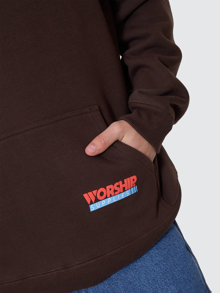 Worship Preparation Pullover Hood - Ganache