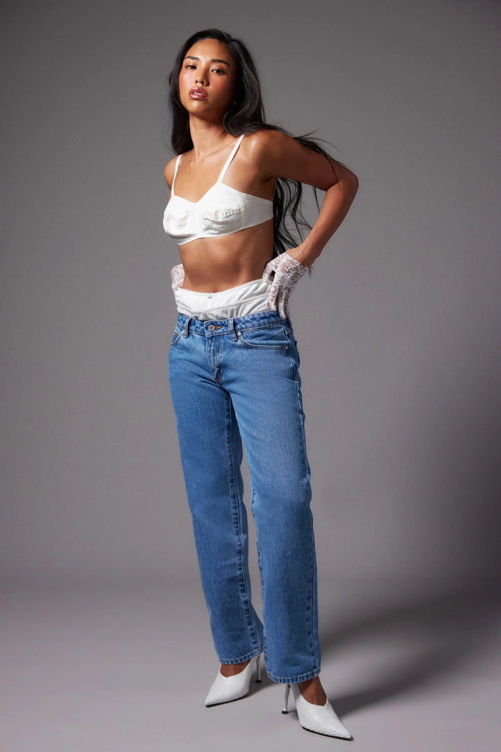 Abrand A 99 Low Straight Petite Jean - Katie Organic