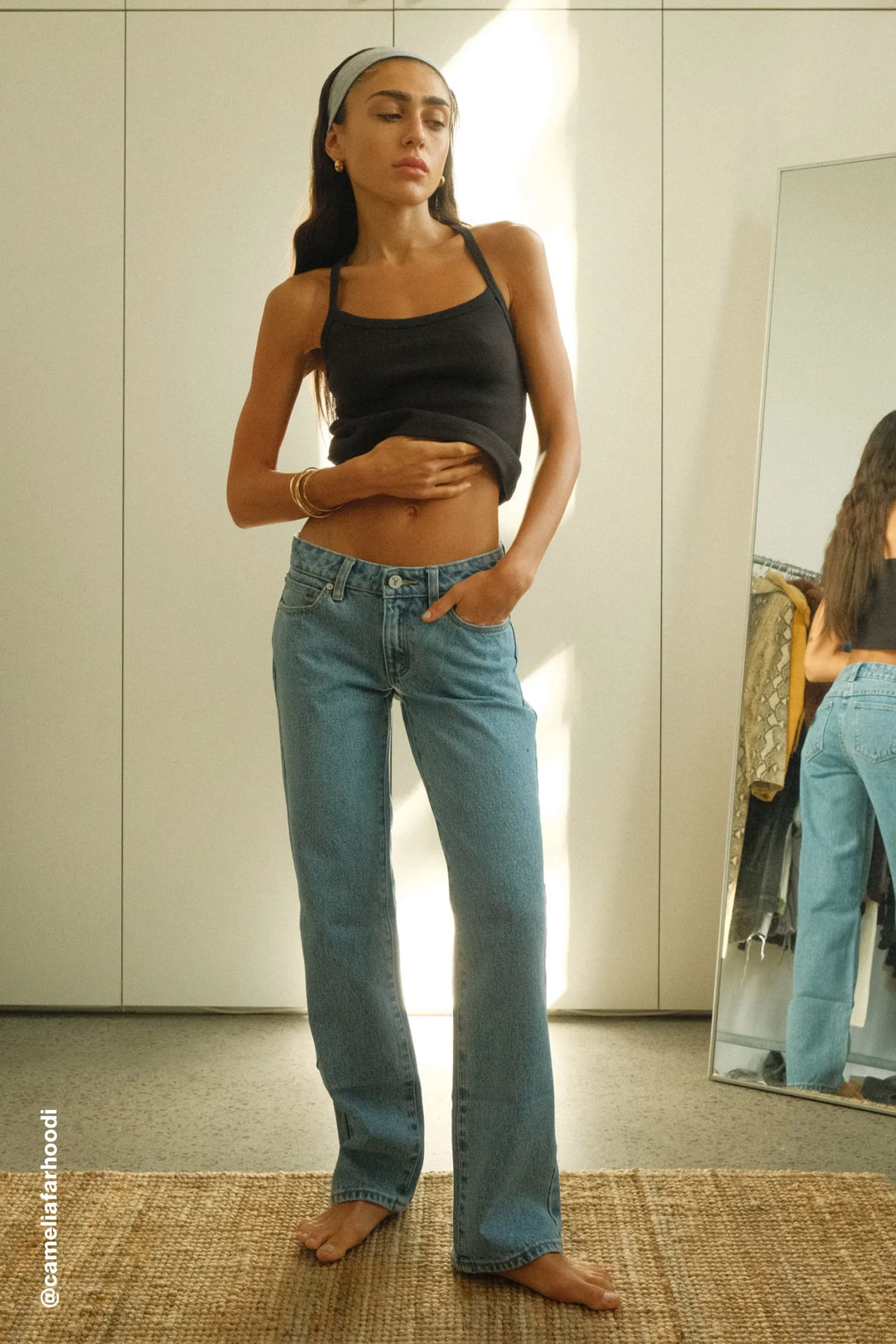 Abrand A 99 Low Straight Petite Jean - Katie Organic