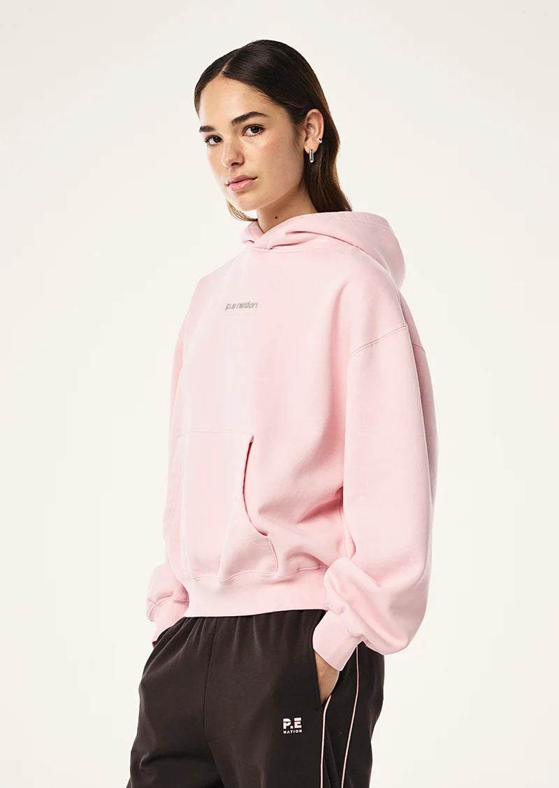 P.E Nation Peak Hoodie - Washed Chalk Pink