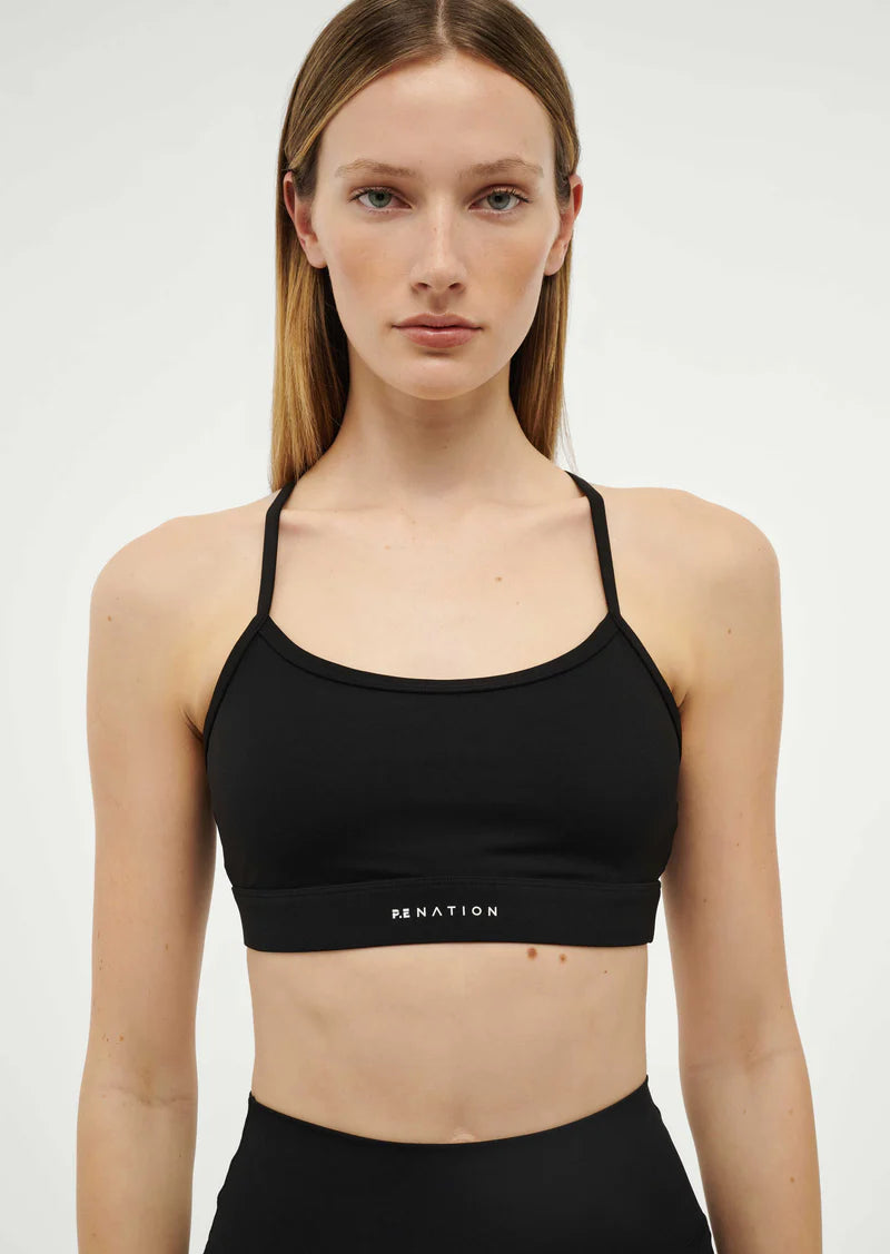 P.E Nation Signature Sports Bra - Black