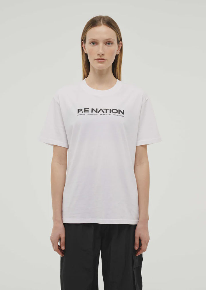 P.E Nation Aero Short Sleeve Tee - Optic White