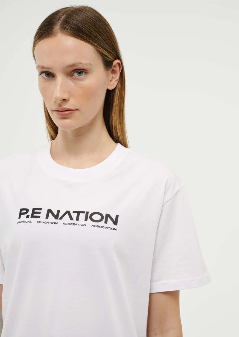 P.E Nation Aero Short Sleeve Tee - Optic White