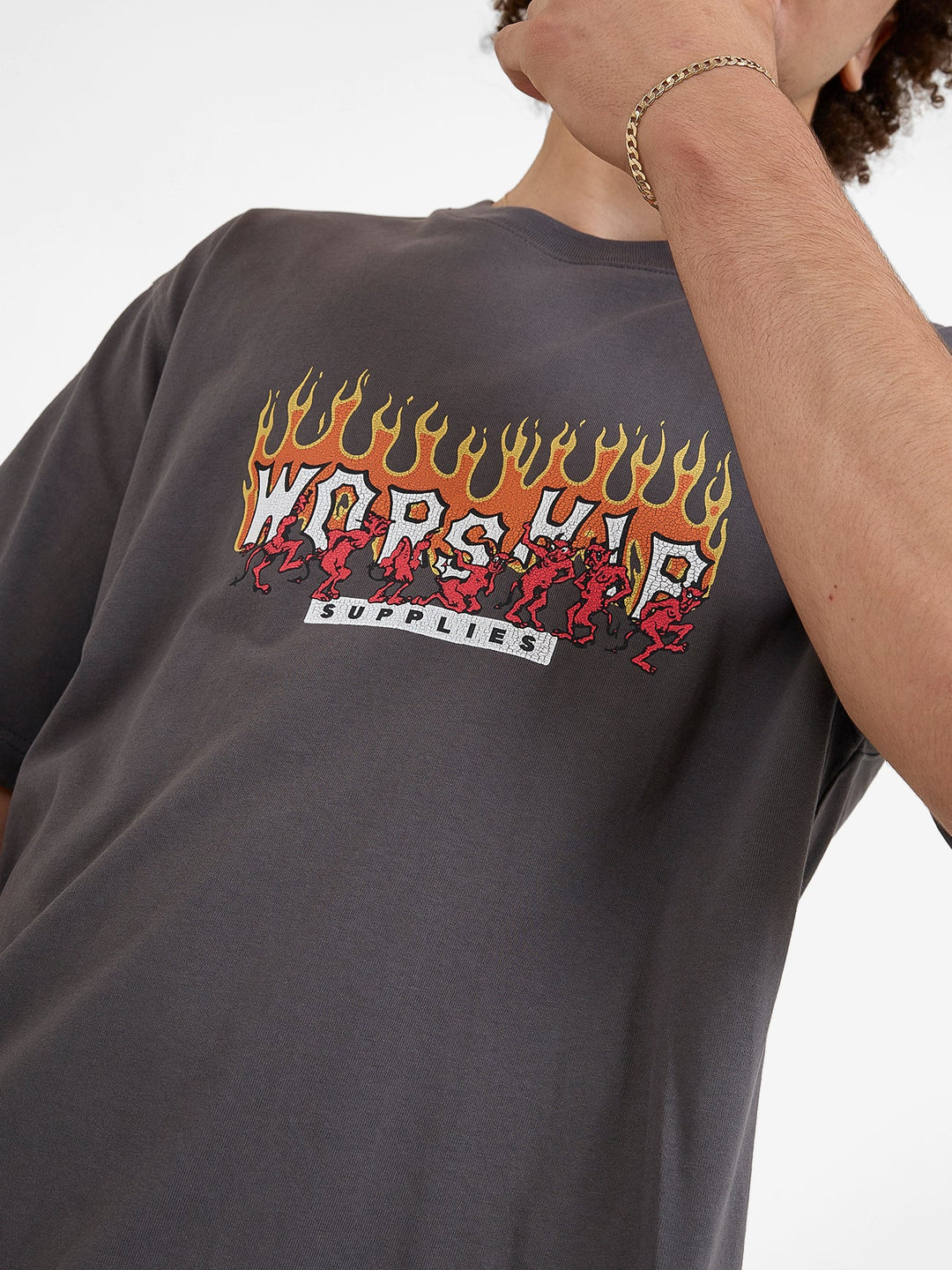 Worship Supplies Hot Potato Tee - Worn Black