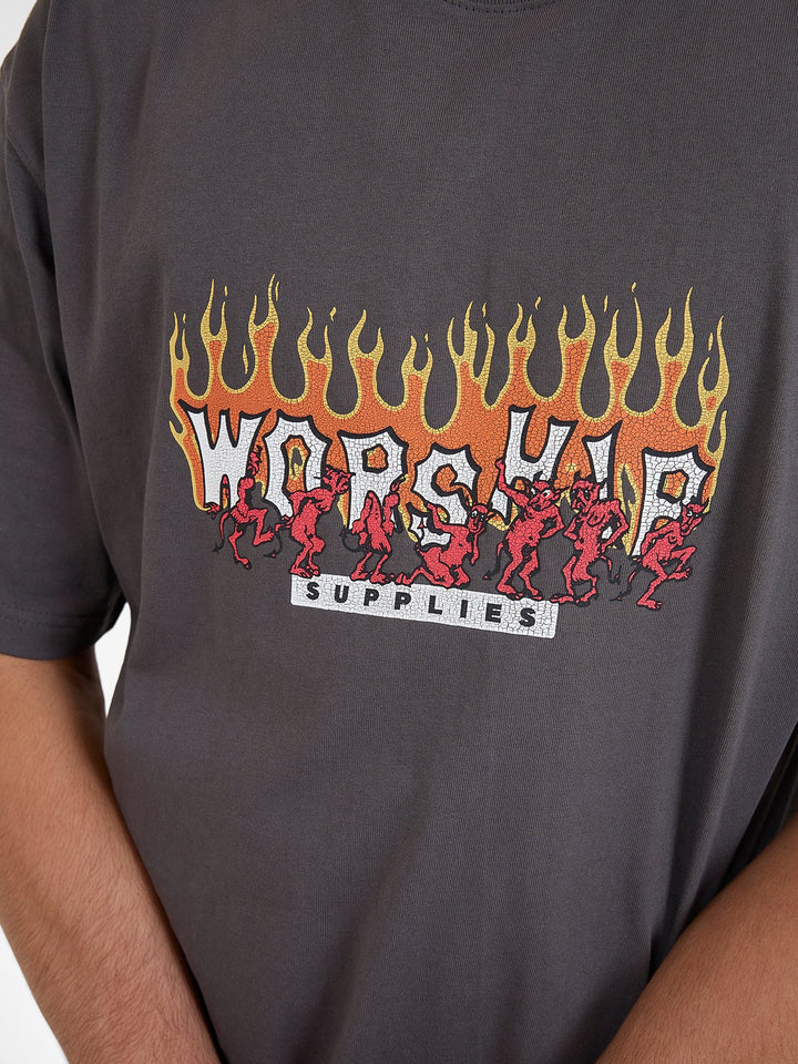 Worship Supplies Hot Potato Tee - Worn Black