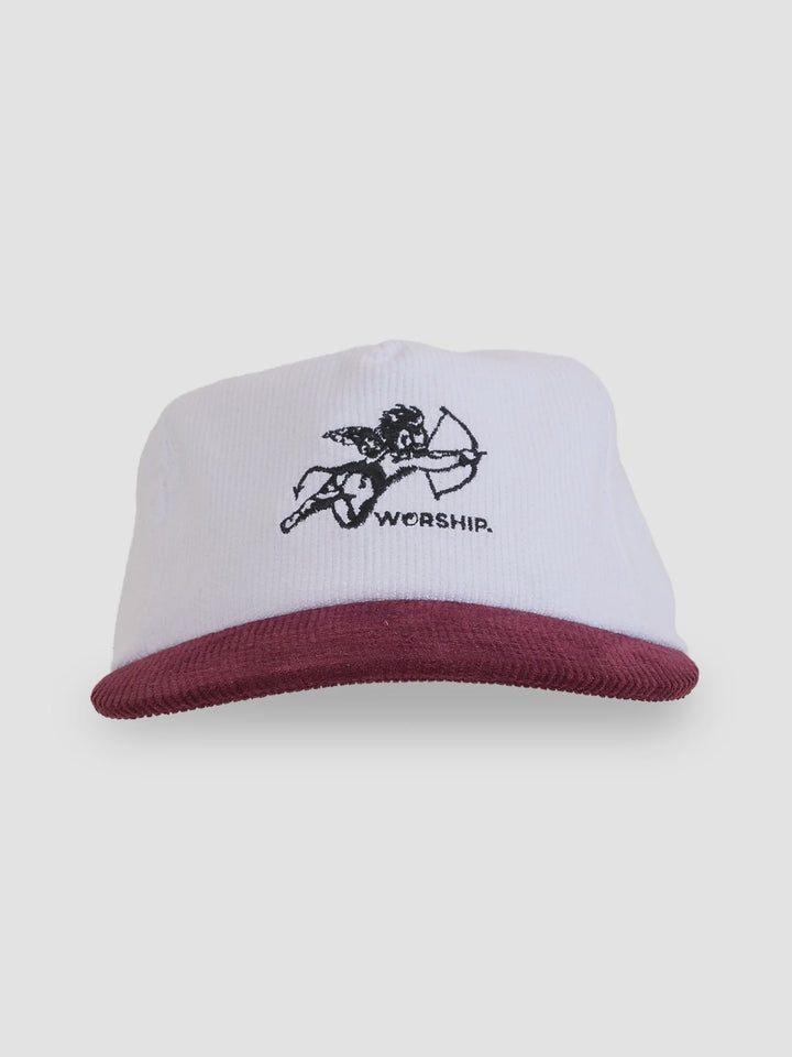 Worship Supplies Cherub Cord Hat- Cream/Wine