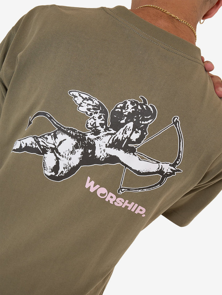 Worship Supplie Cherub Tee - Kelp