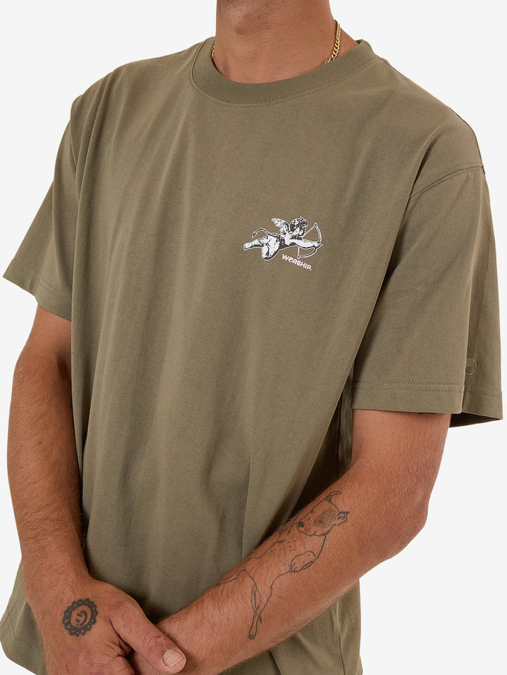Worship Supplie Cherub Tee - Kelp