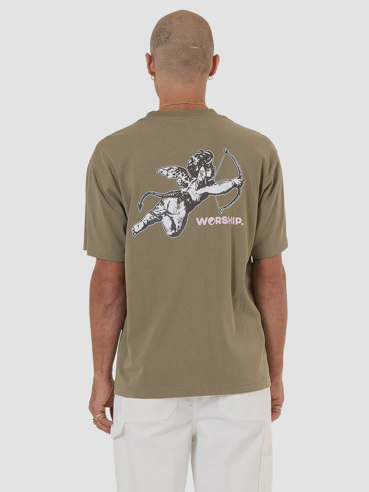 Worship Supplie Cherub Tee - Kelp