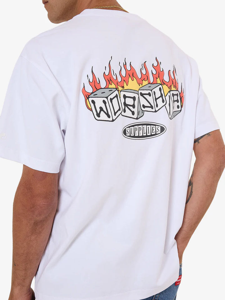 Worship Supplies Snake Eyes Tee - White