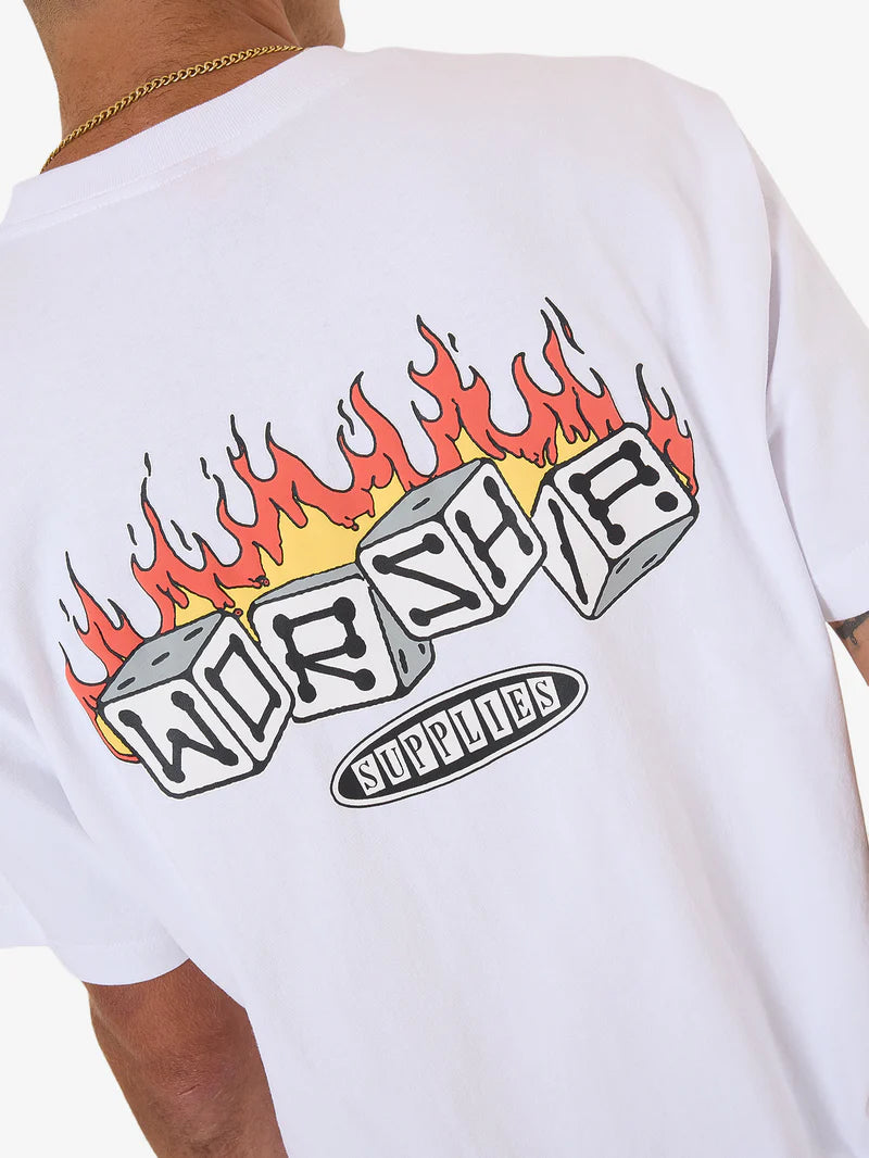 Worship Supplies Snake Eyes Tee - White