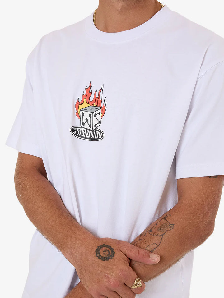 Worship Supplies Snake Eyes Tee - White